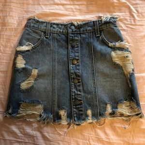 Denim skirt